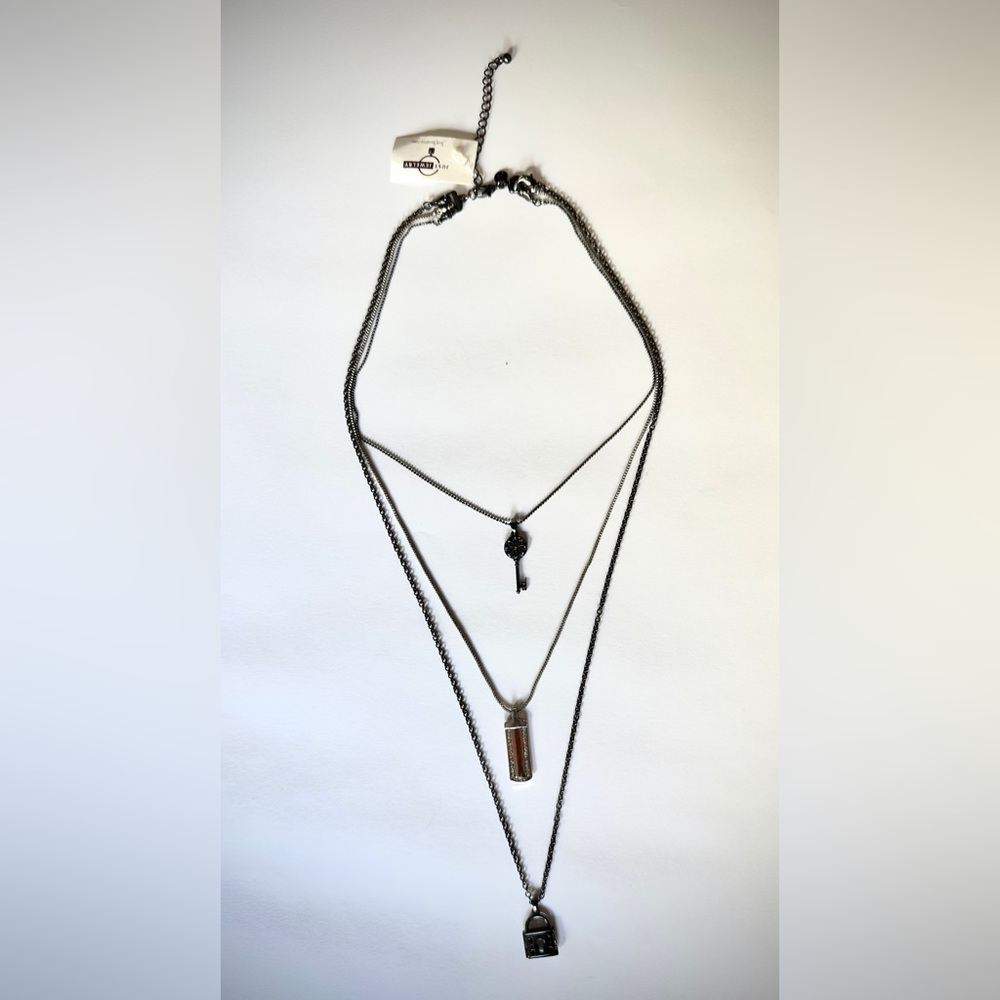 Elegant Multi-Layer Silver Necklace